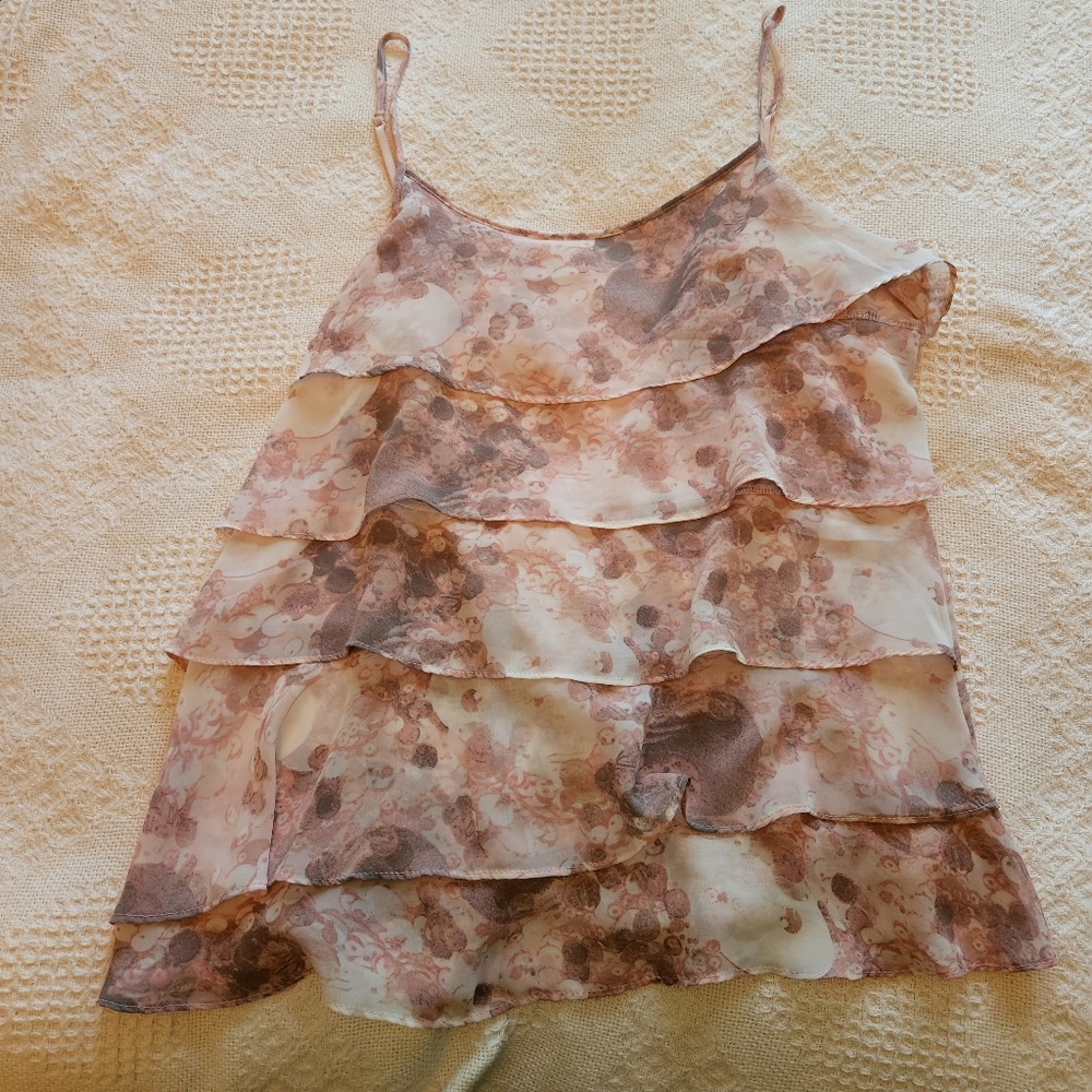 New York & Co, spaghetti strap, flowy top, size M